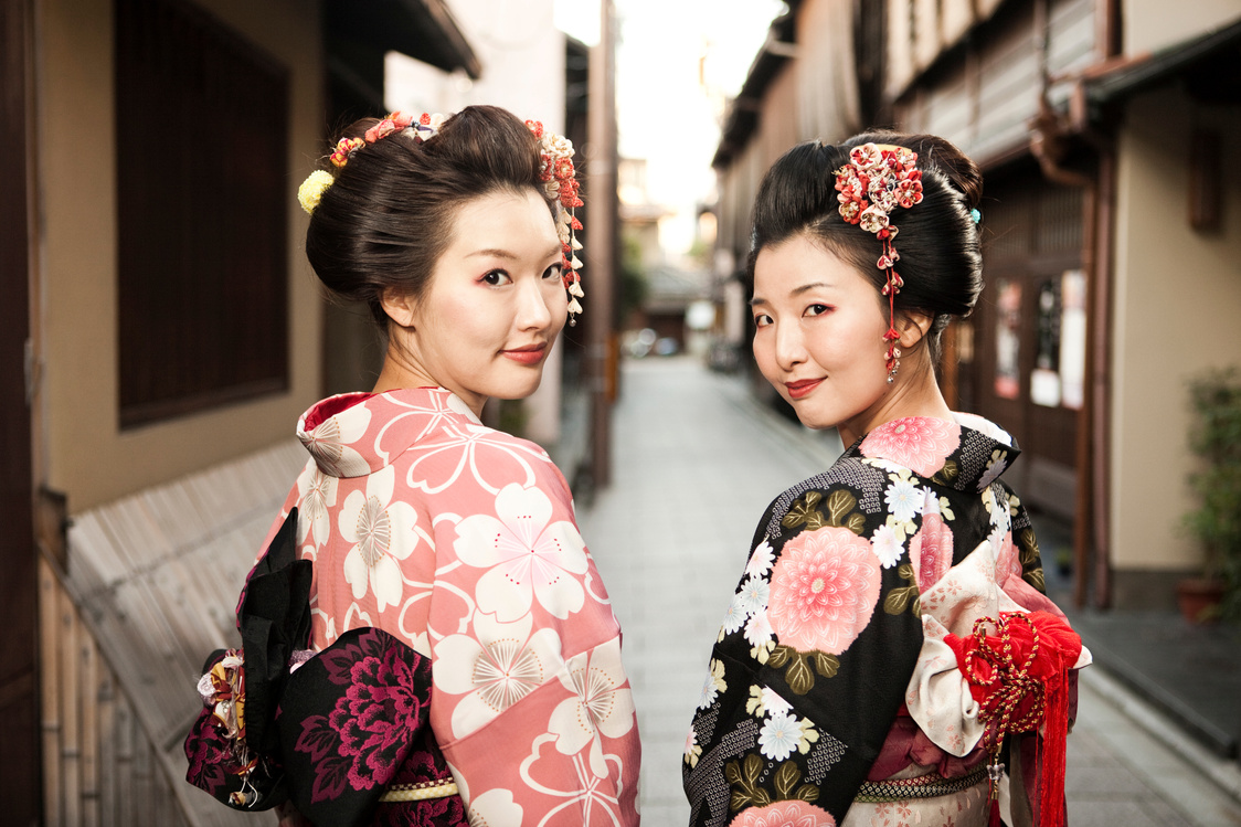 Japanese Women in Kimono